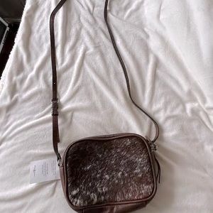 Mark and Graham Pony Hair Crossbody Bag